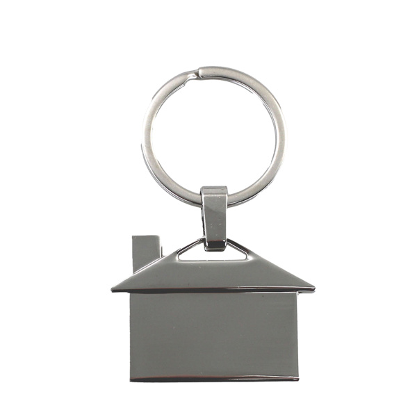 House Shaped Metal Keyring Thumbnail