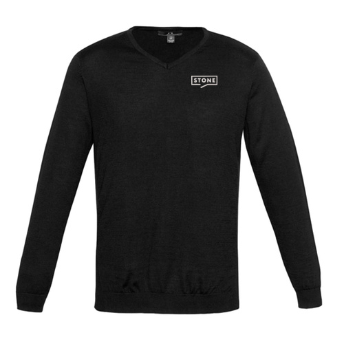 Stone - Men's Wool Jumper Thumbnail