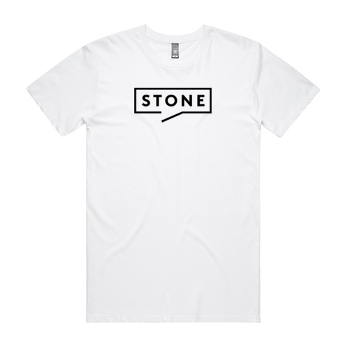 Stone  - White Men's Staple T Thumbnail