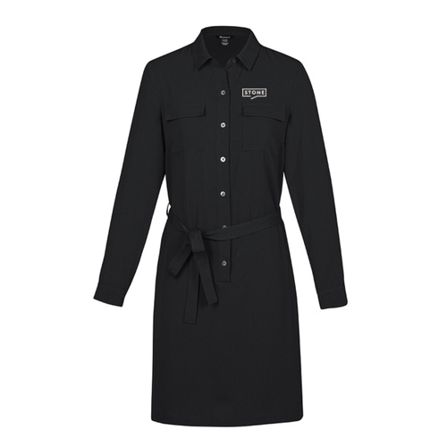 Stone - Womens Georgette Shirt Dress Thumbnail