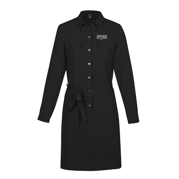 Stone - Womens Georgette Shirt Dress Thumbnail