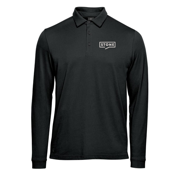 Stone - Men's Nevada L/S Micro Pique Polo Thumbnail