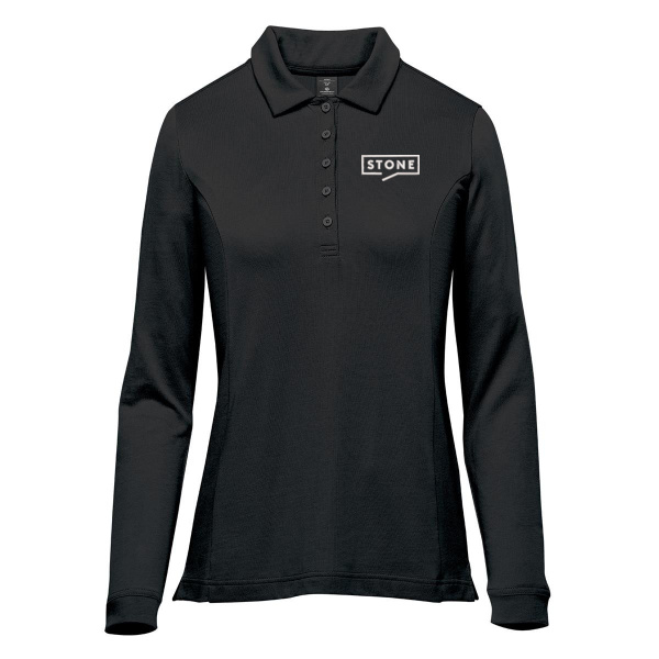 Stone - Women's Nevada L/S Micro Pique Polo Thumbnail