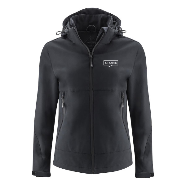 Stone - Lodgetown Women's Softshell with Detachable Hood Thumbnail